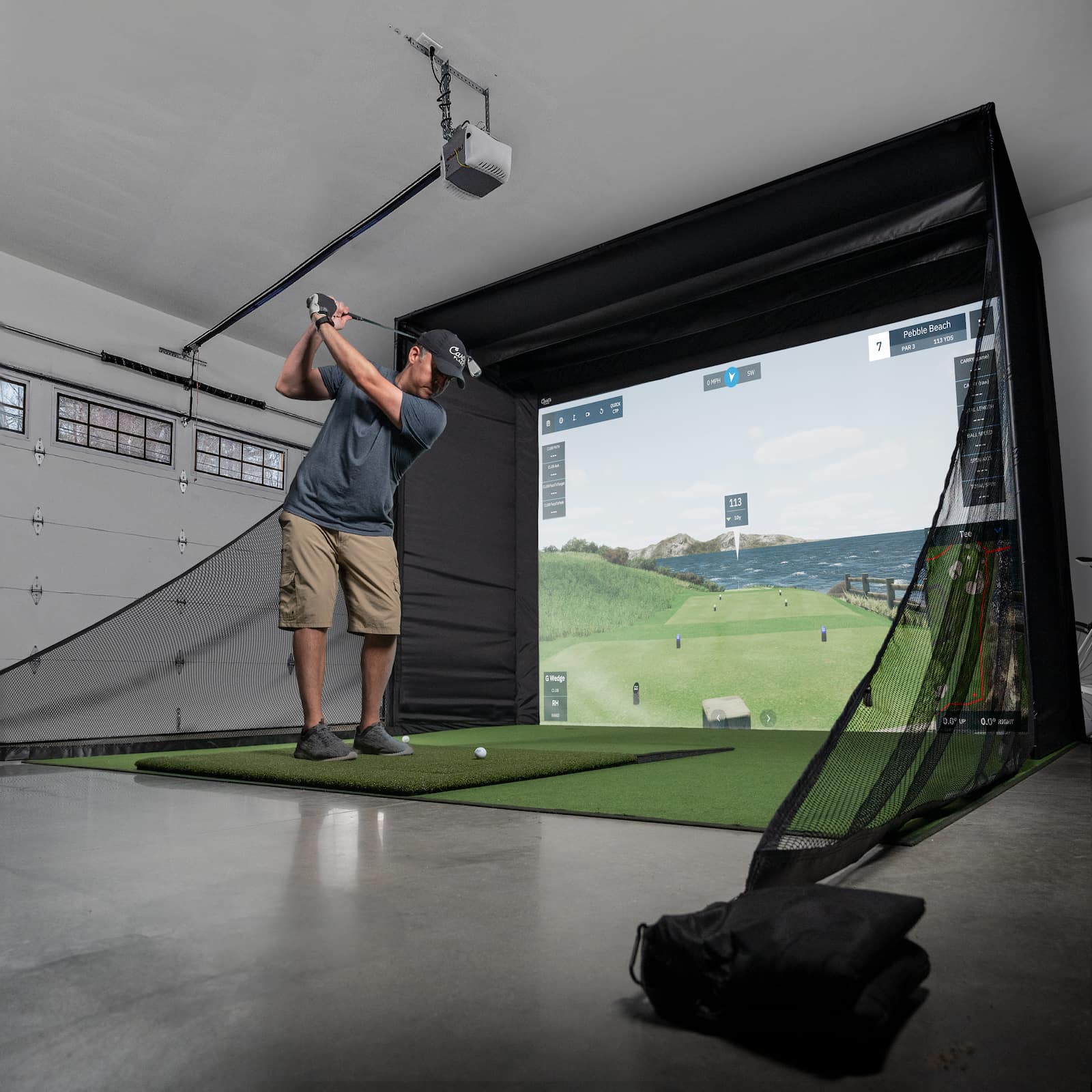 Carl's Place NEW C-Series! DIY Golf Simulator Enclosure Kit with Impact Screen