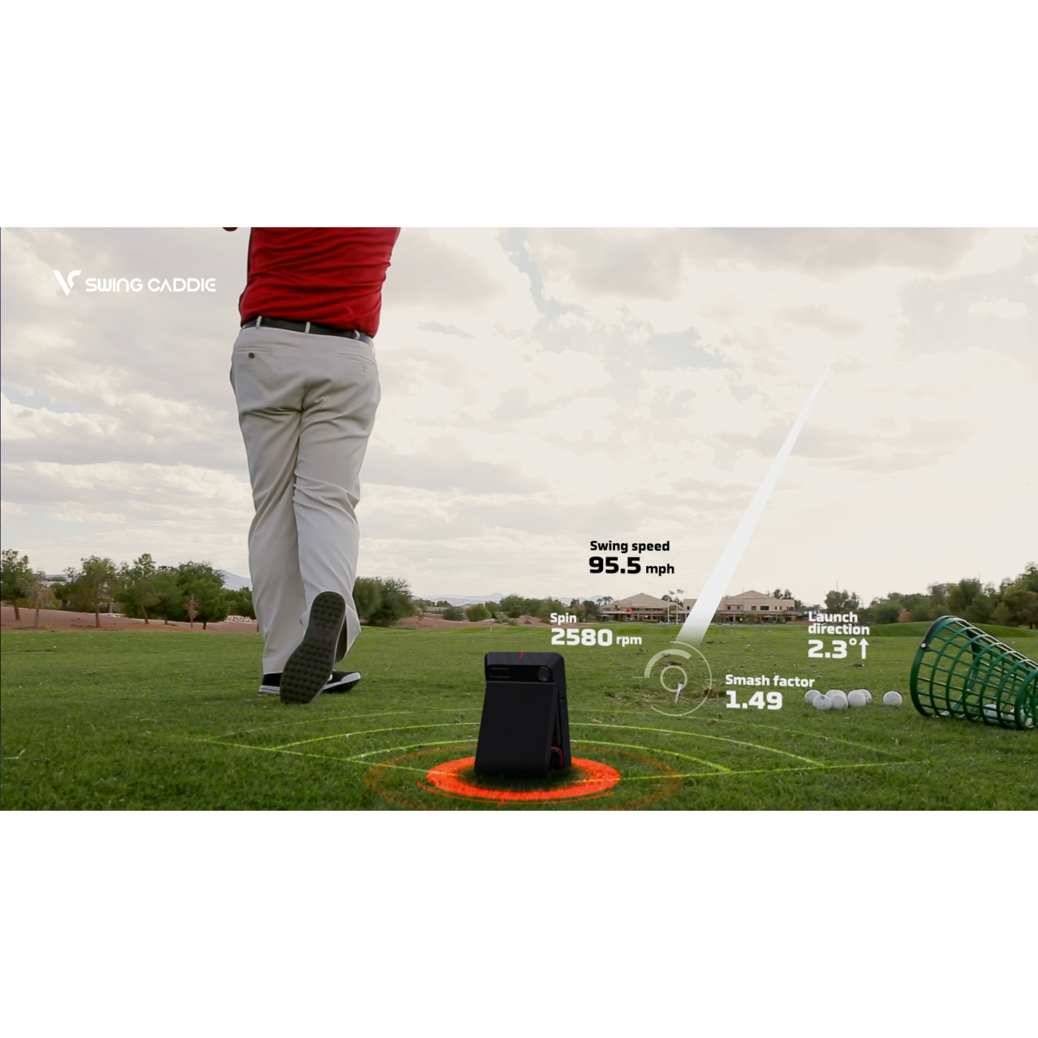 SC4 Swing Caddie Simulator + Launch Monitor