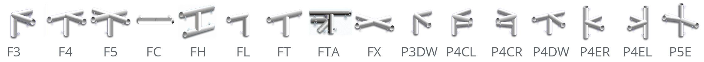 Fittings to Design Your Own Frame (Pipe Connectors)