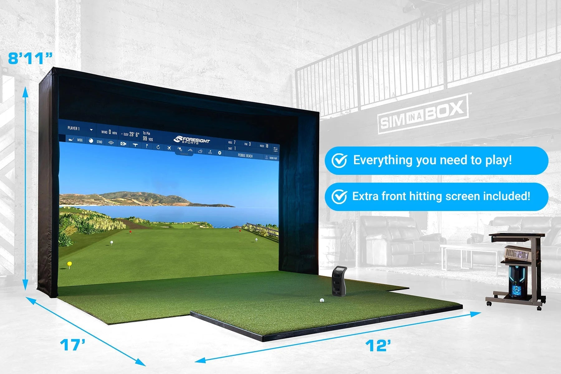 Foresight Sports SIM-IN-A-BOX: Birdie Plus Package