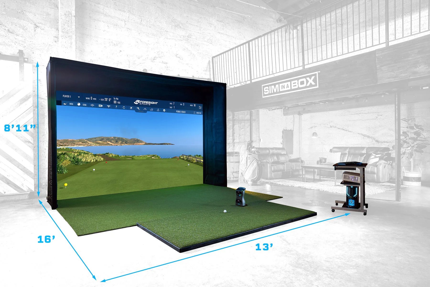 Foresight Sports SIM-IN-A-BOX: Eagle Plus Package