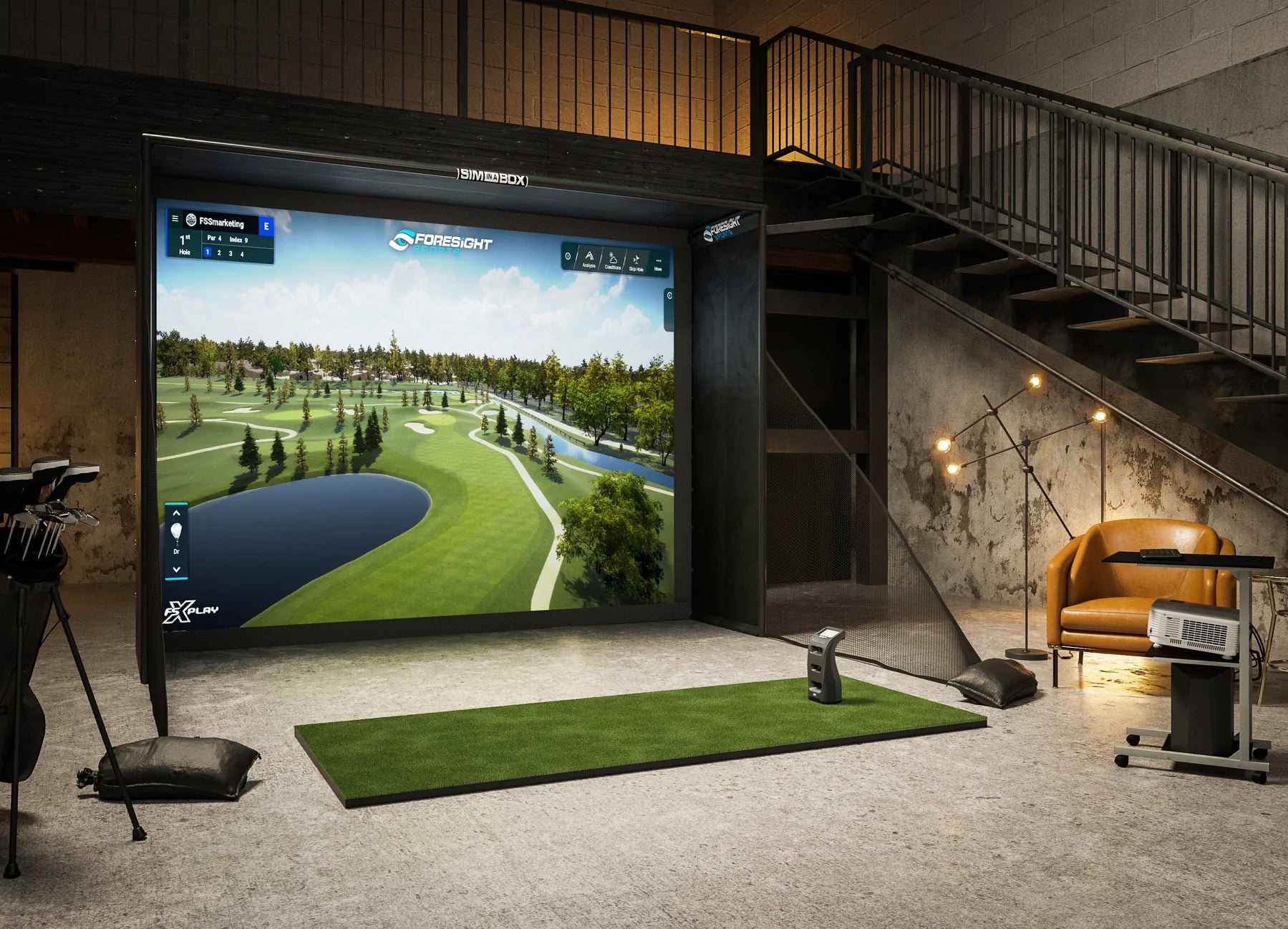 Foresight Sports SIM-IN-A-BOX Play Golf Simulator Package