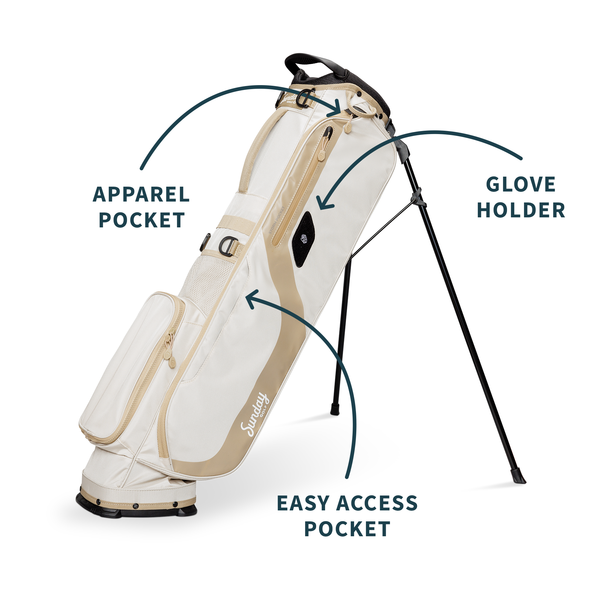 El Camino | Toasted Almond Walking Golf Bag