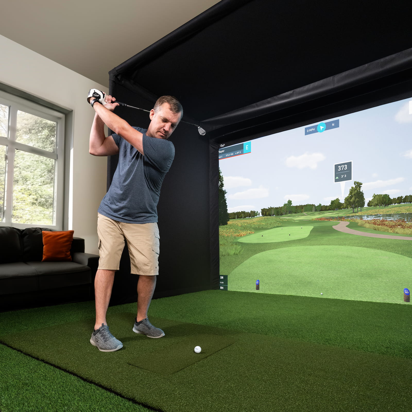 Carl's Place New C-Series! PRO Golf Simulator Enclosure Kit with Impact Screen