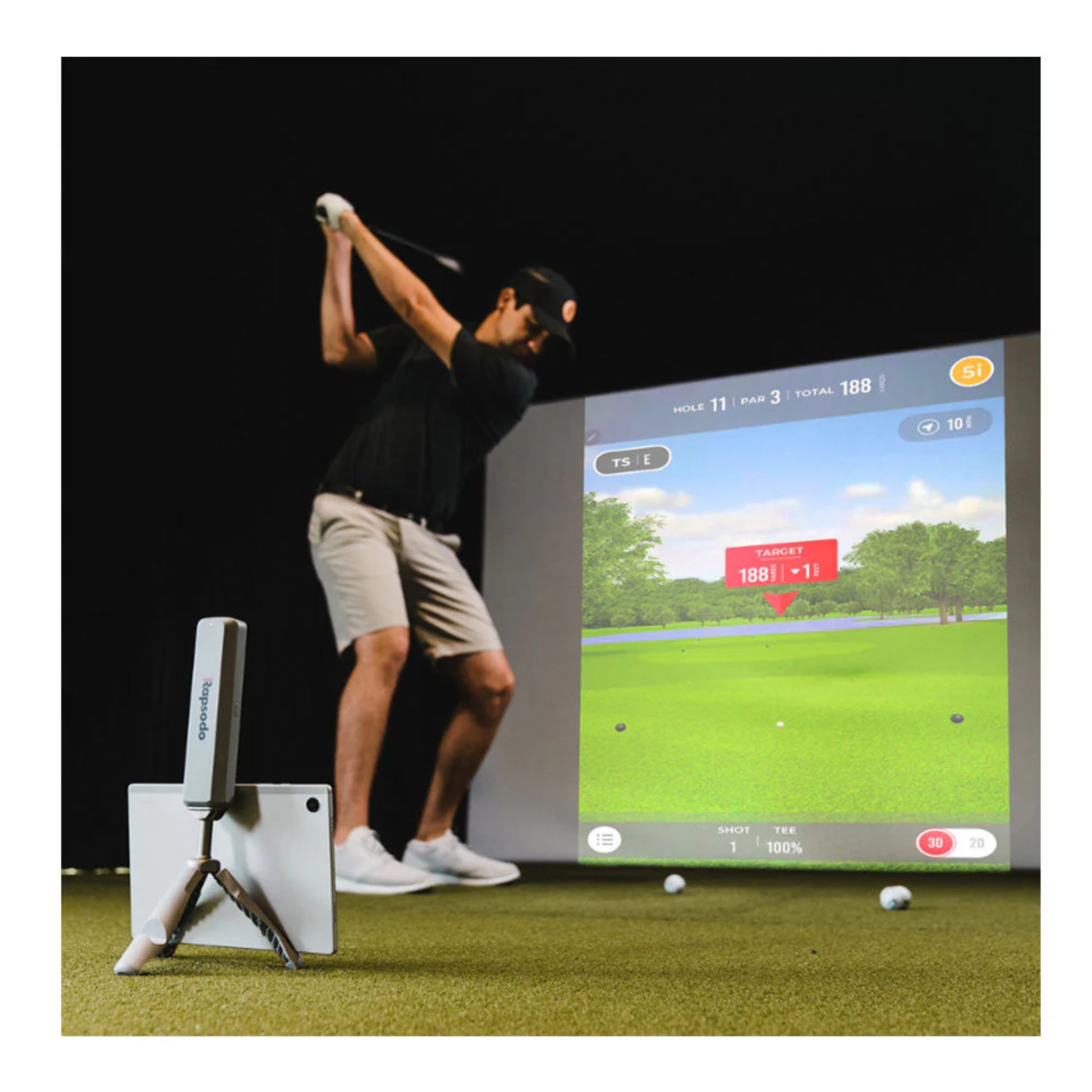 Rapsodo MLM2PRO Practice Net Simulator Bundle