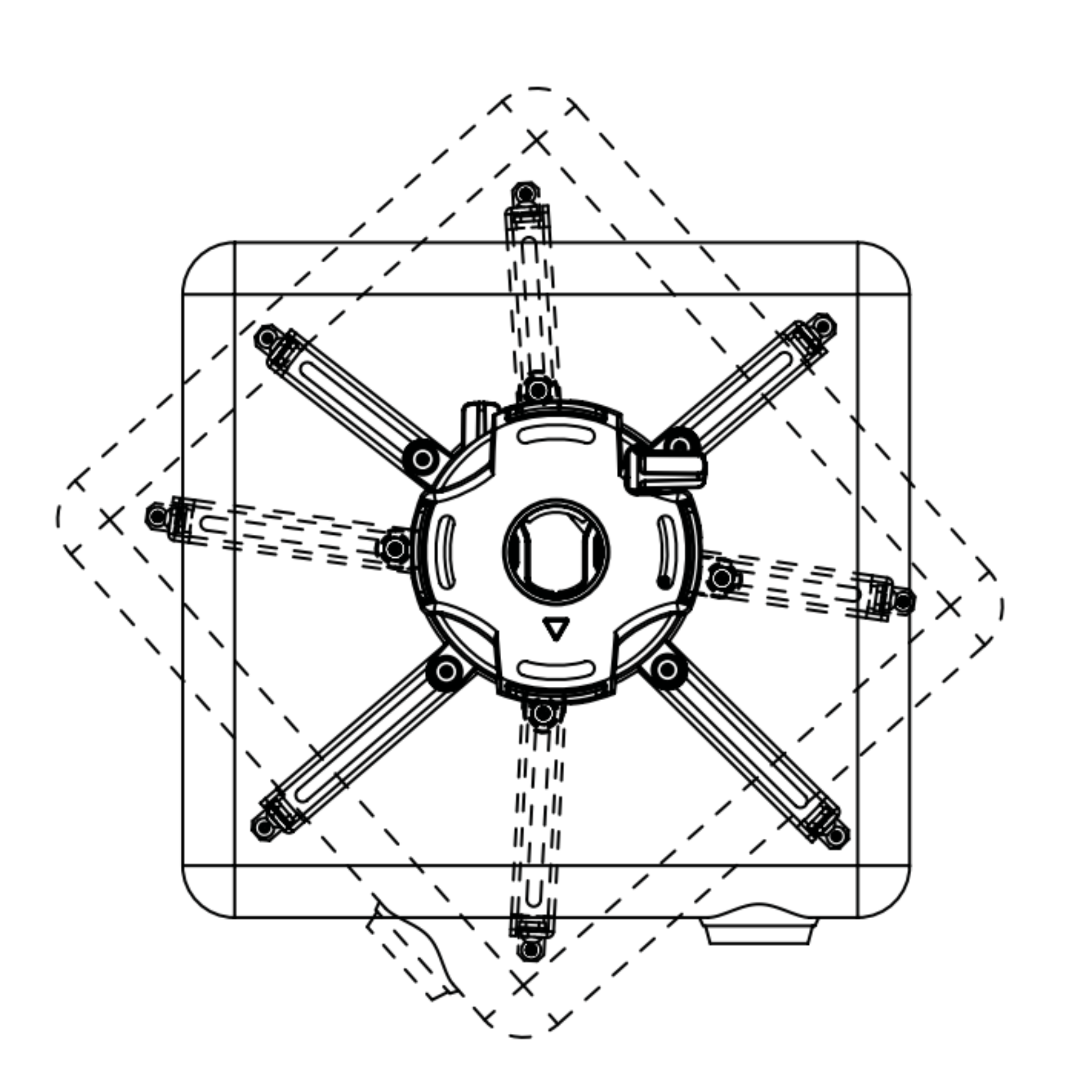 Peerless Precision Gear Projector Mount